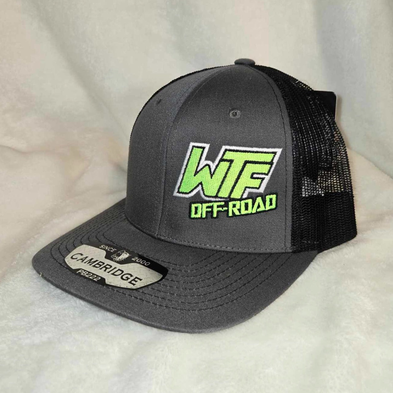 Snapback Hat - Neon Green/Charcoal/Black