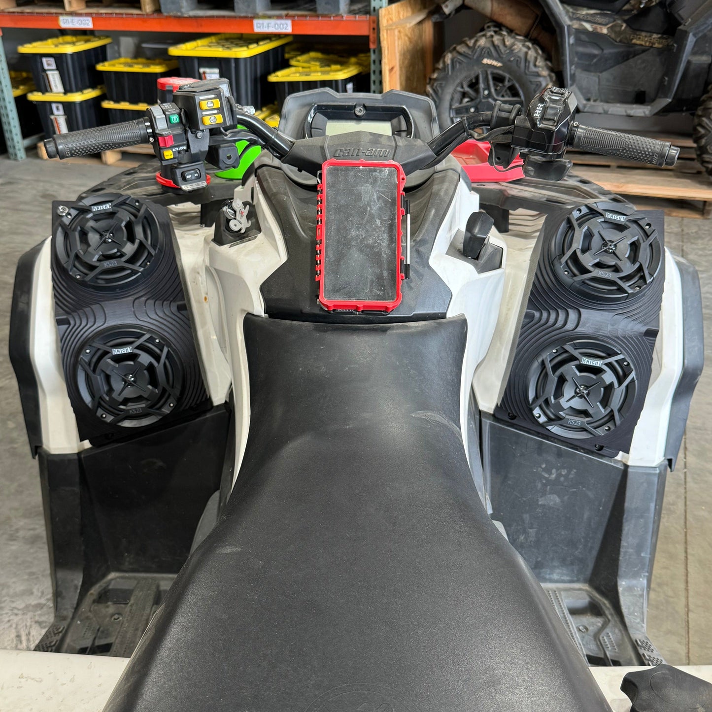 Can Am Outlander (12–25) Bluetooth LED Double ATV Surround Sound System