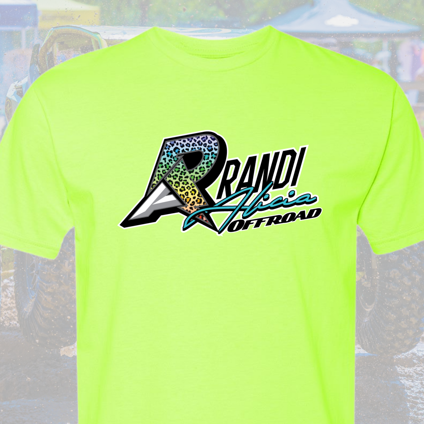 Randi Offroad Rainbow Cheetah Tee