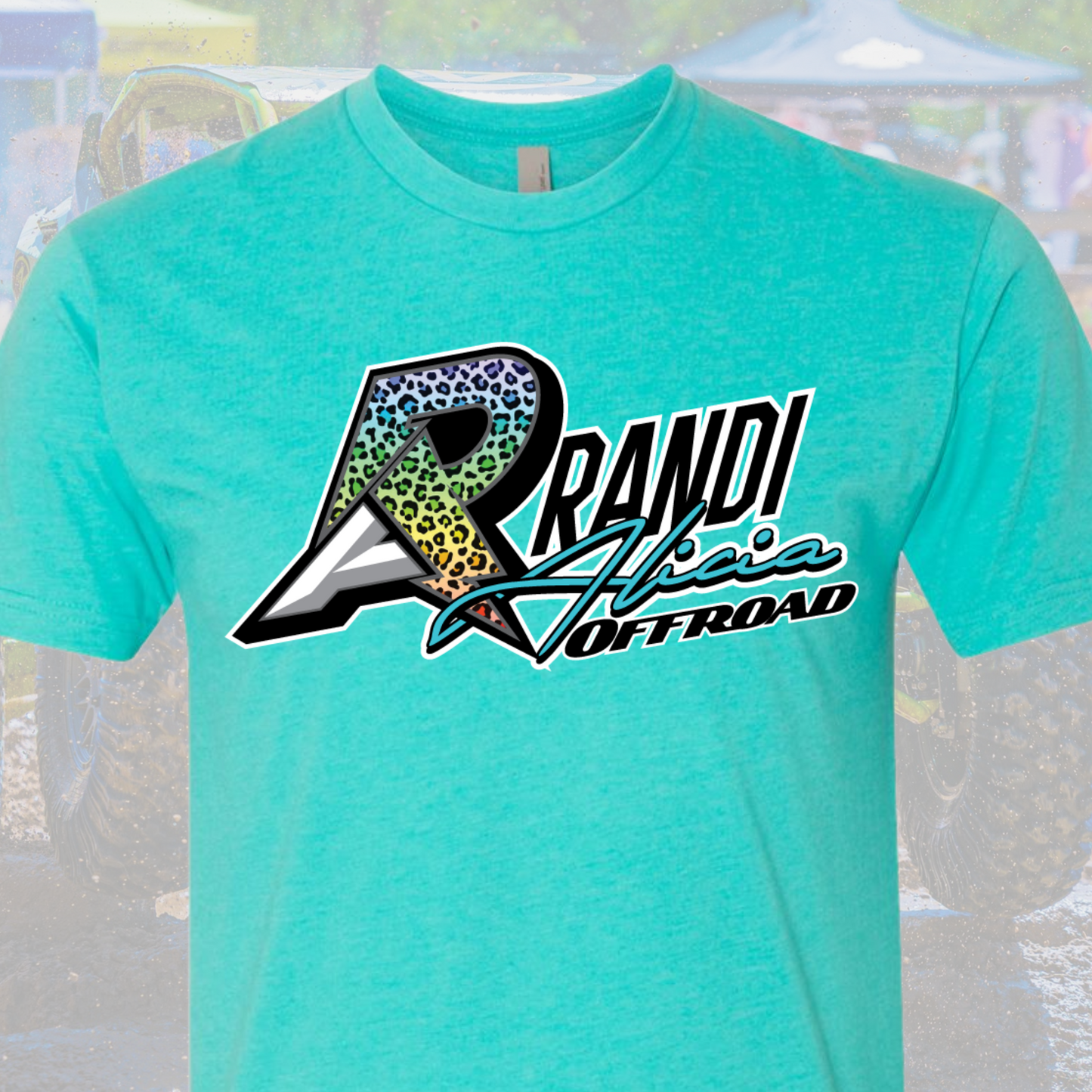 Randi Offroad Rainbow Cheetah Tee