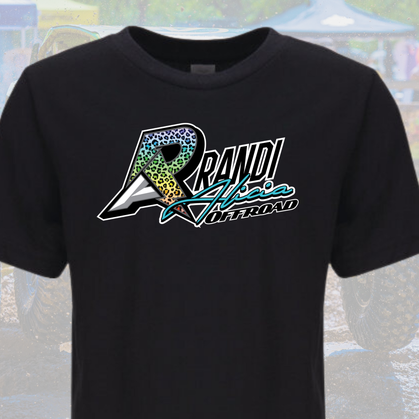 Randi Offroad Rainbow Cheetah Tee