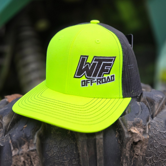 Snapback Hat - Neon Yellow/Black