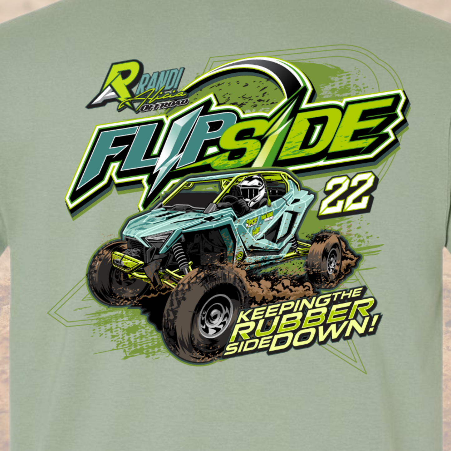 FlipSide Keeping the Rubber Side Down Tee