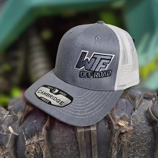 Snapback Hat - Heather Gray/White
