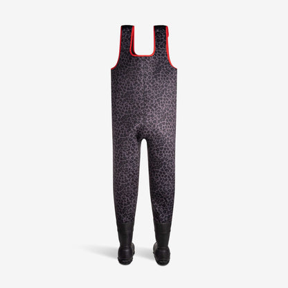 Retro Waders | Womens - Shadow Leopard/Red