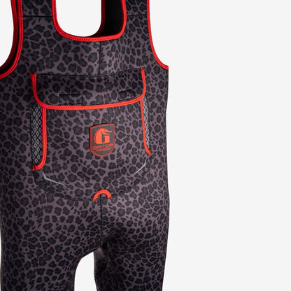 Retro Waders | Womens - Shadow Leopard/Red
