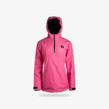 Waterproof 1/2 Zip Bog Hoodie | Womens - Hot Pink
