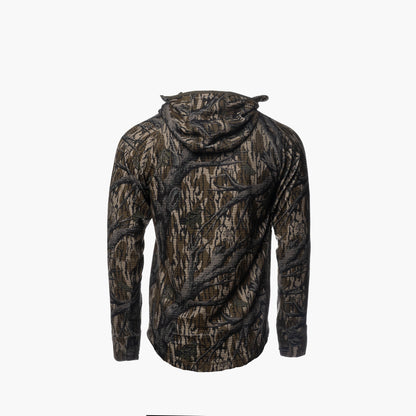 Waypoint Grid Fleece 1/2 Zip Hoodie | Mens - Mossy Oak Treestand