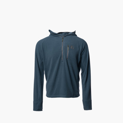 Waypoint Grid Fleece 1/2 Zip Hoodie | Mens - Storm