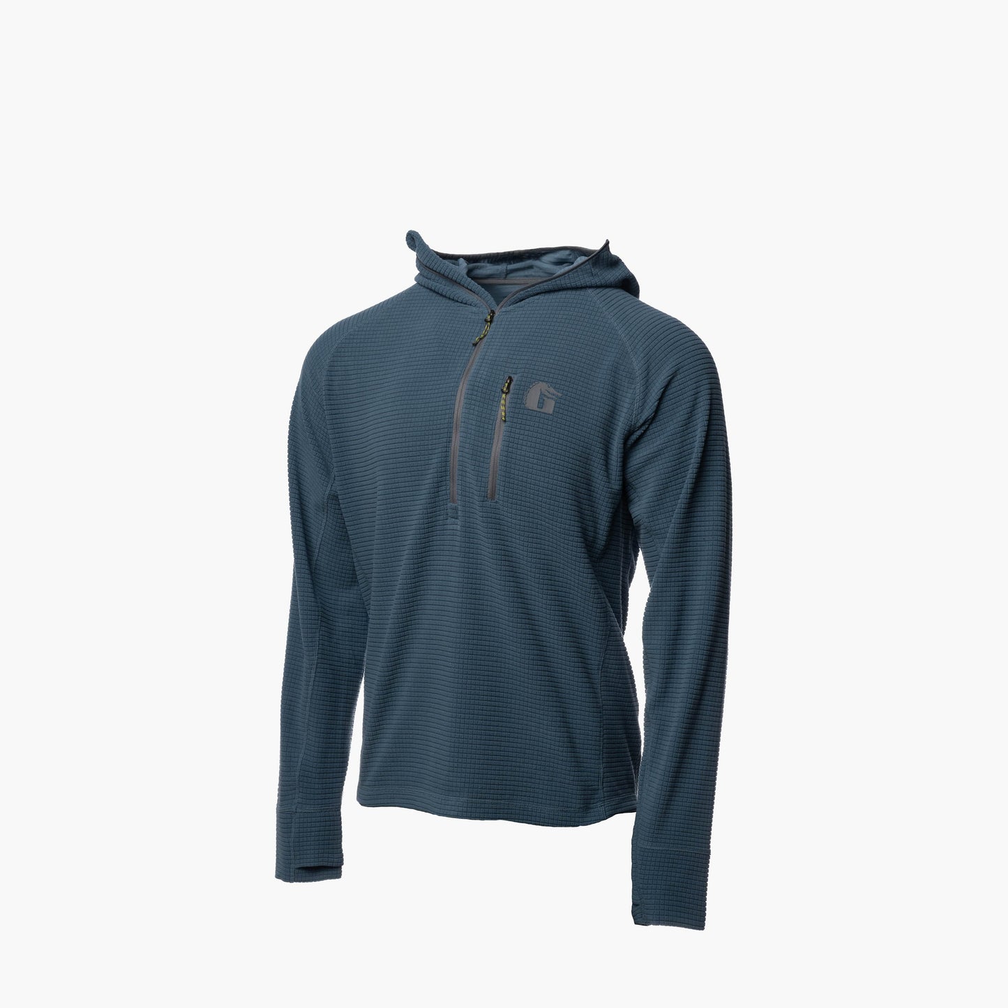 Waypoint Grid Fleece 1/2 Zip Hoodie | Mens - Storm