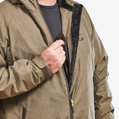 Waterproof Full Zip Bog Hoodie | Mens - Brown