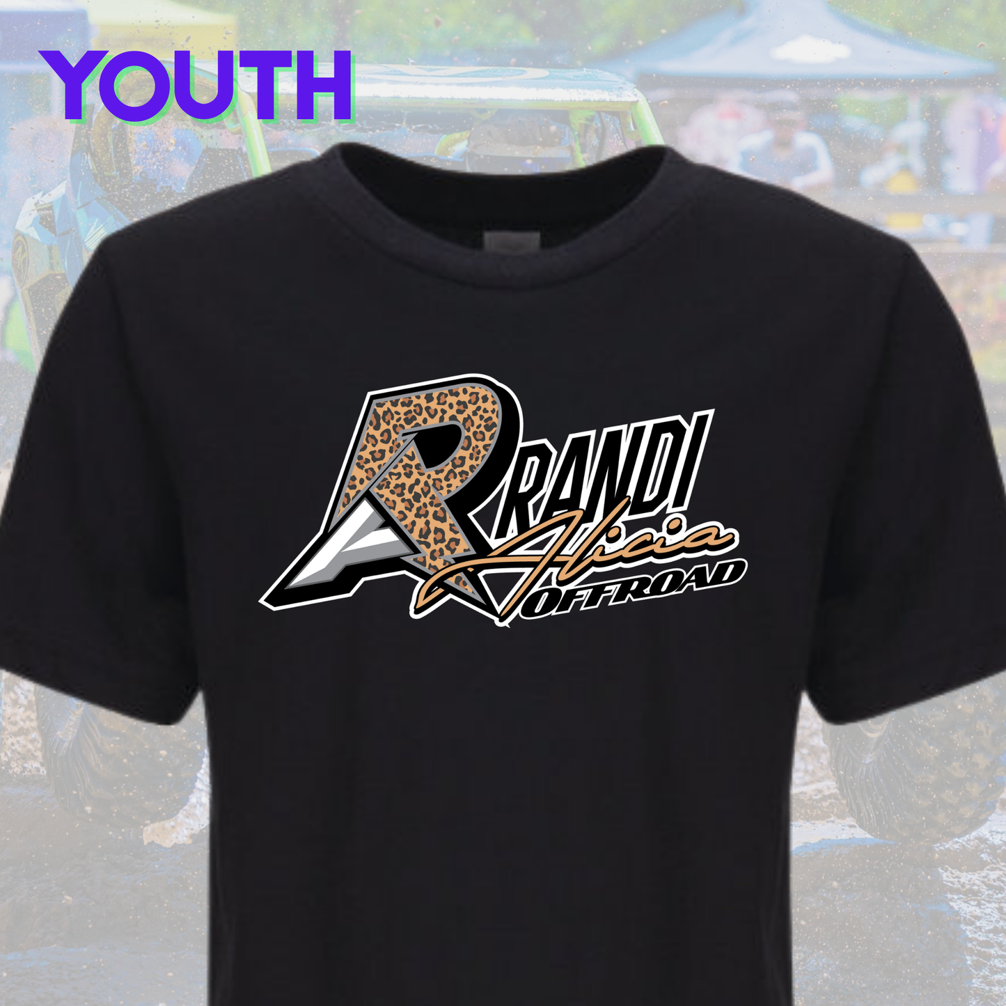 Randi Offroad Cheetah Youth Tee