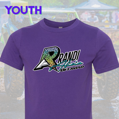 Randi Offroad Rainbow Cheetah Youth Tee